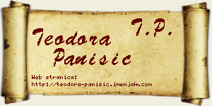 Teodora Panišić vizit kartica